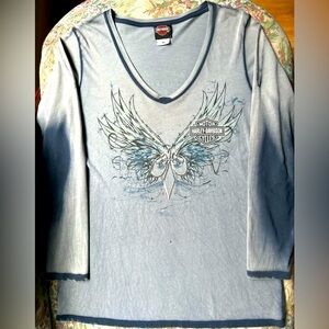 Harley Davidson scoop-neck lady’s t-shirt.